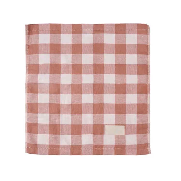 Promotional   Soft Washcloth Bath Towel for Baby kids Absorption Soft Children washcloth check jacquard washcltoh