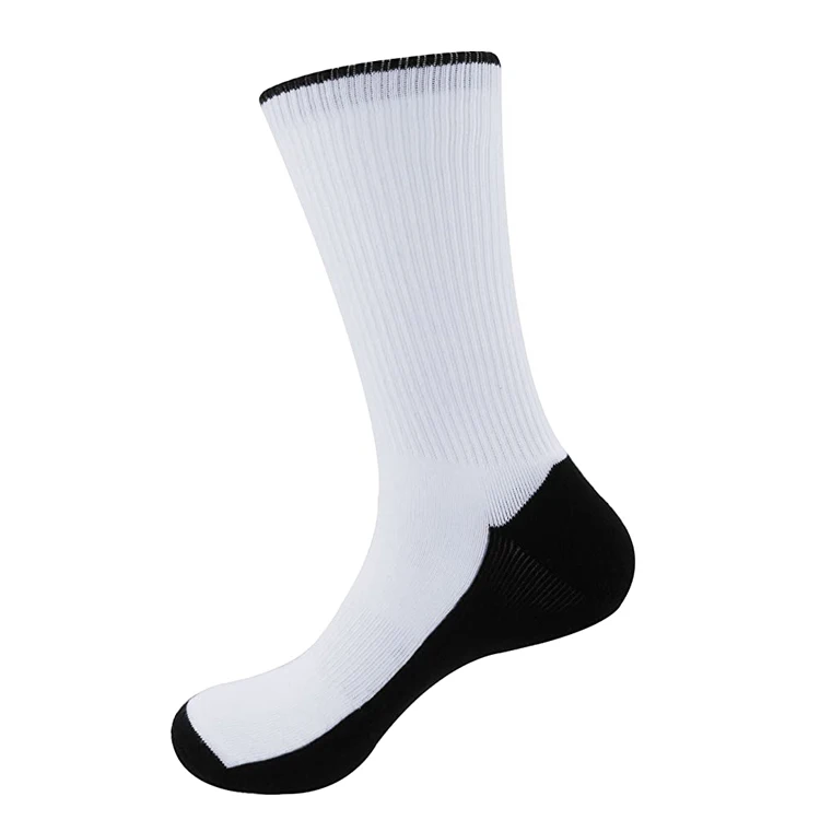 Good stretch printing custom sublimated socks super soft comfy blank socks for sublimation