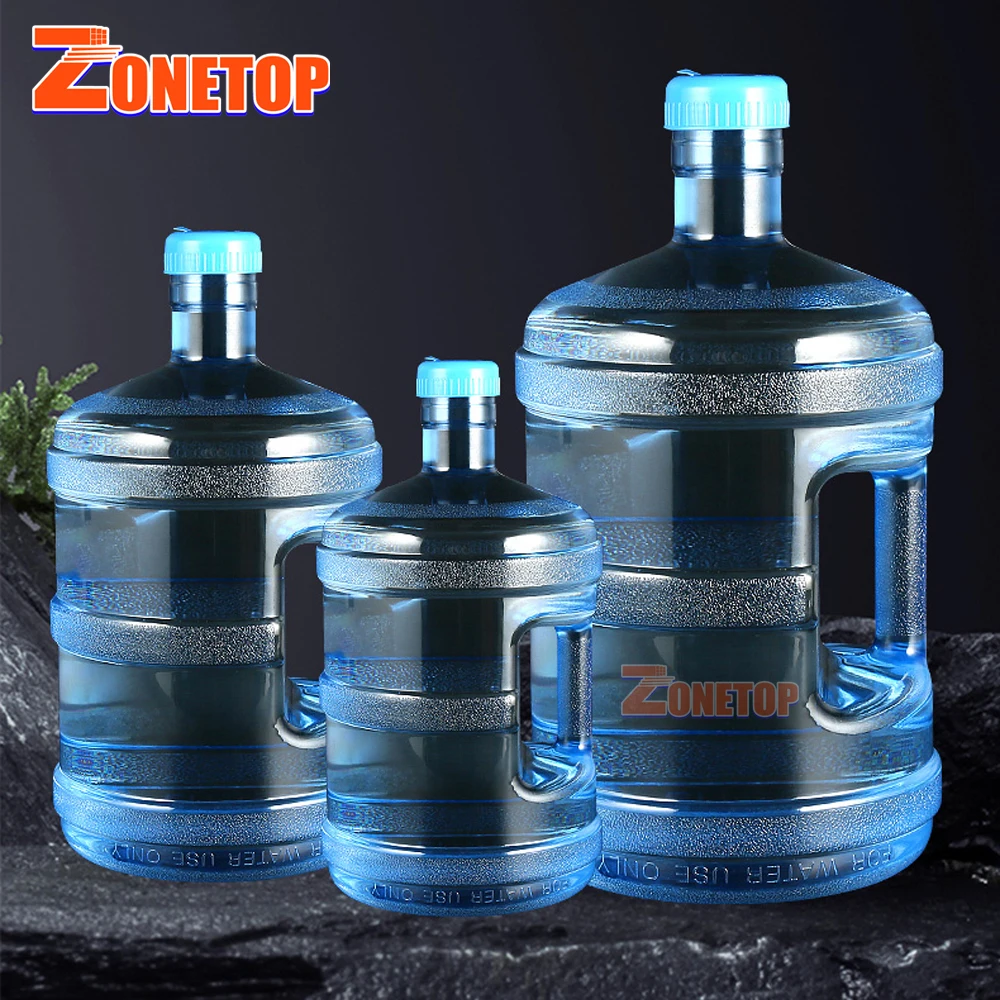 Free Sample Clear Plastic PC Polycarbonate Blue 5GL 3 4 5 Gallon Drinking Mineral Water Bottle Jug with Handle