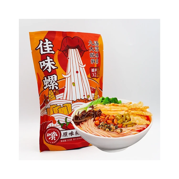 Factory Direct Supply Food Heat Up Sour And Spicy Noodle Instant River Snails Rice Noodle