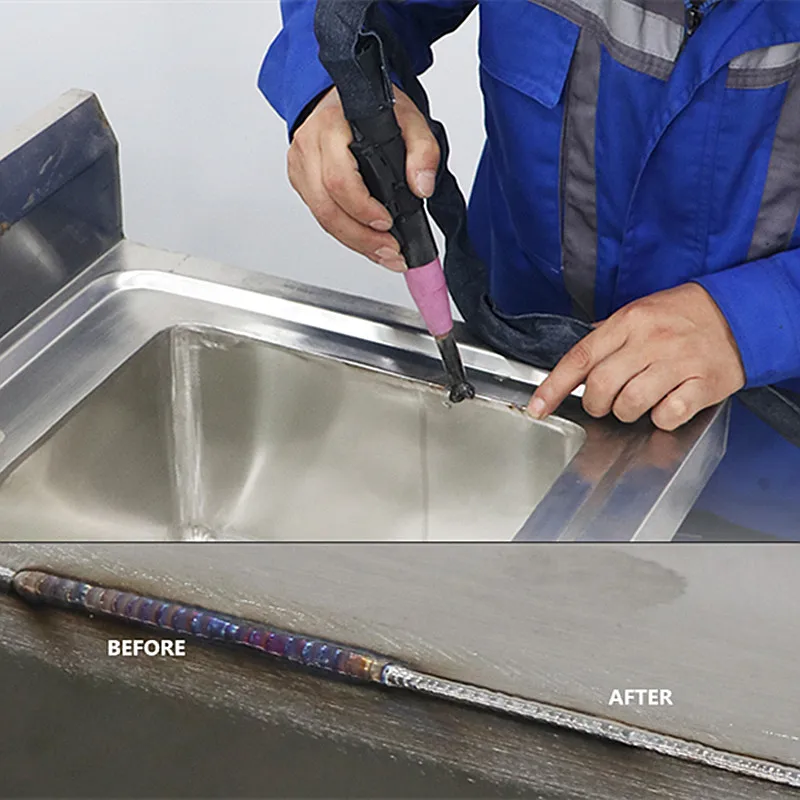 Long-term use of unprotected weld cleaning machine