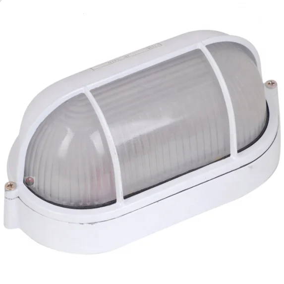 E27 алюминиевый корпус и стекло IP44 декоративная Черная/белая перегородка освещение Светодиодная купольная лампа оптовая продажа влагостойкая