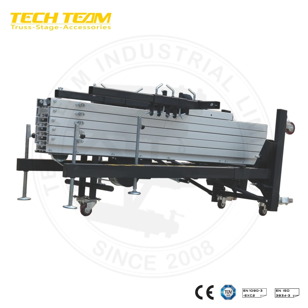 6.5m Portable Telescopic Truss Display Lifting Truss Tower Active Line Array for sale