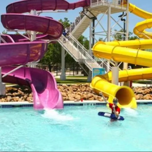 Indoor/Outdoor Fiberglass Spiral Slide Park Equipment Tube Slide for Kids Custom Size Water Games for Residential Home