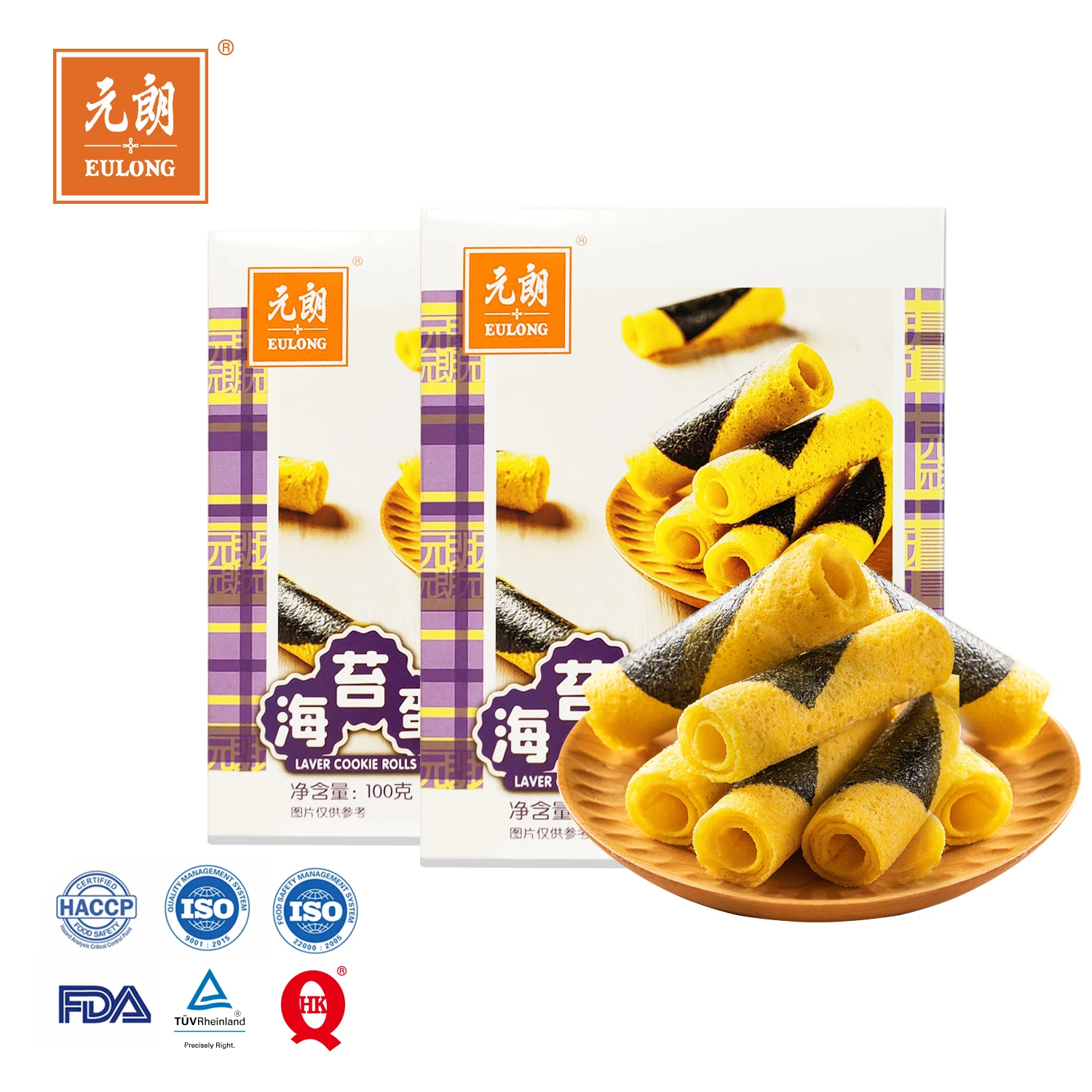 Высококачественное печенье с морскими водорослями 100 г, оптовая продажа, хрустящие питательные здоровые закуски, печенье и Бисквитное печенье