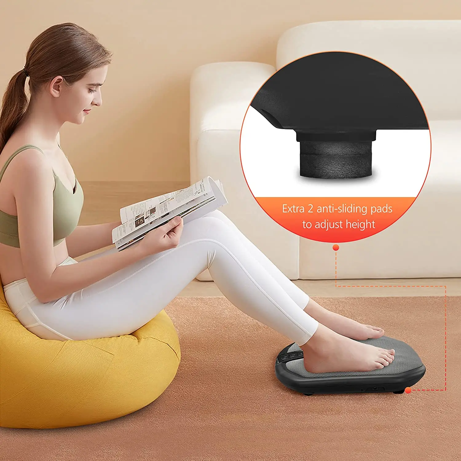 2022 Latest 2-in-1 Shiatsu Foot and Back Massager with Heat