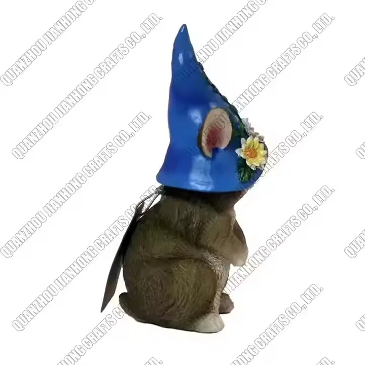 Cute Creative Garden Harvest Bunny Resin Statue Decoration Outdoor Lawn Patio Decorative Resin Crafts For Gift