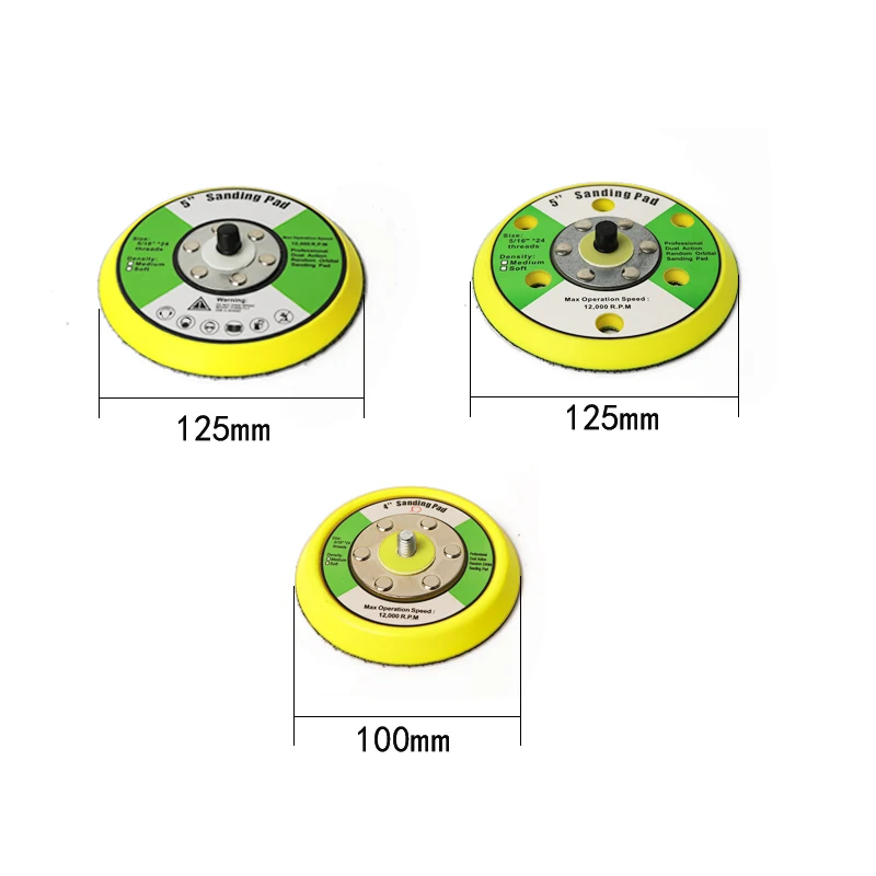 Pneumatic Polishing Discs with or Without Perforation for Pneumatic Multi-size