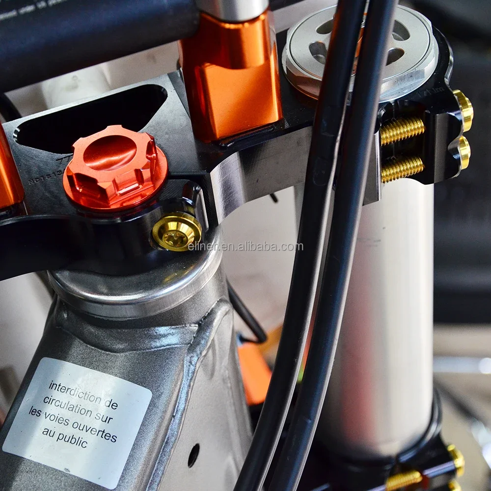 Bolts Screws Top Cover Clamp Brake Caliper Fork stainless Steel Chamfered Hexagon Beveled Flat Round Head Internal Hexagon Screw