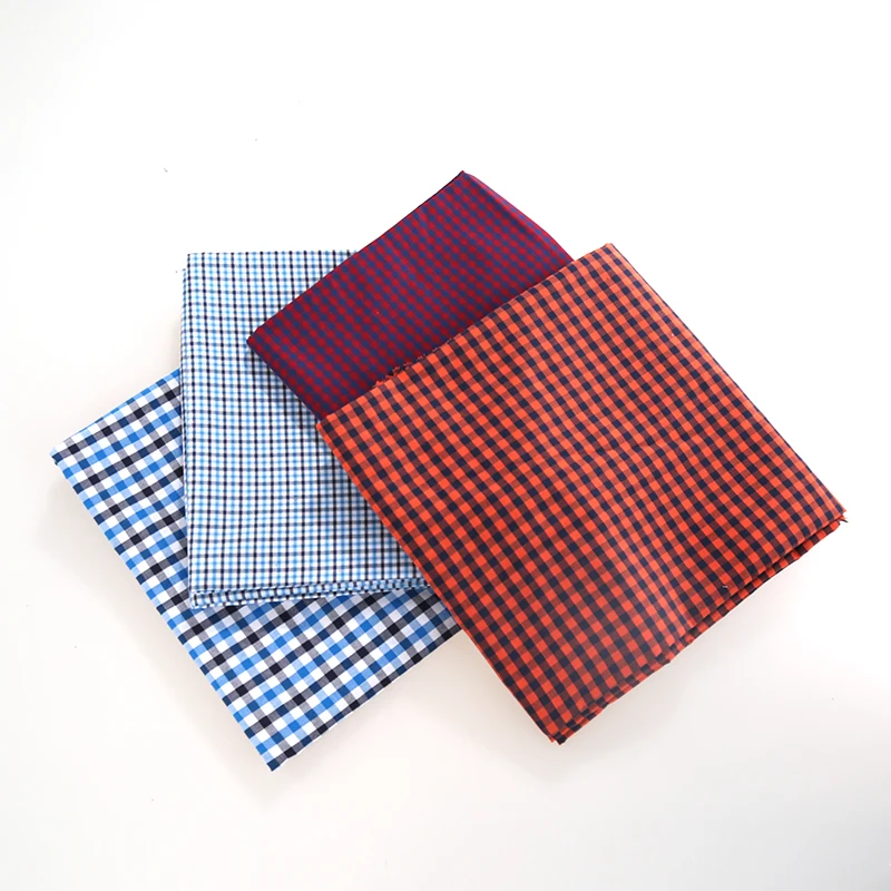 Лидер продаж 60 хлопчатобумажная 40 полиэфирная пряжа крашенная клетчатая Поплиновая ткань для мужских рубашек