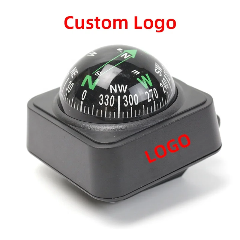 Navigation Dashboard Car Compass Custom Logo Compass Ball Compass Selfadhesive Navigation Ball Suitable for Car Truck Boat