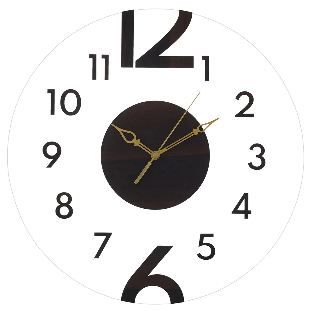 China Wholesale Quartz Sweep Movement 14 Inch Acrylic Wall Clock Big Numbers