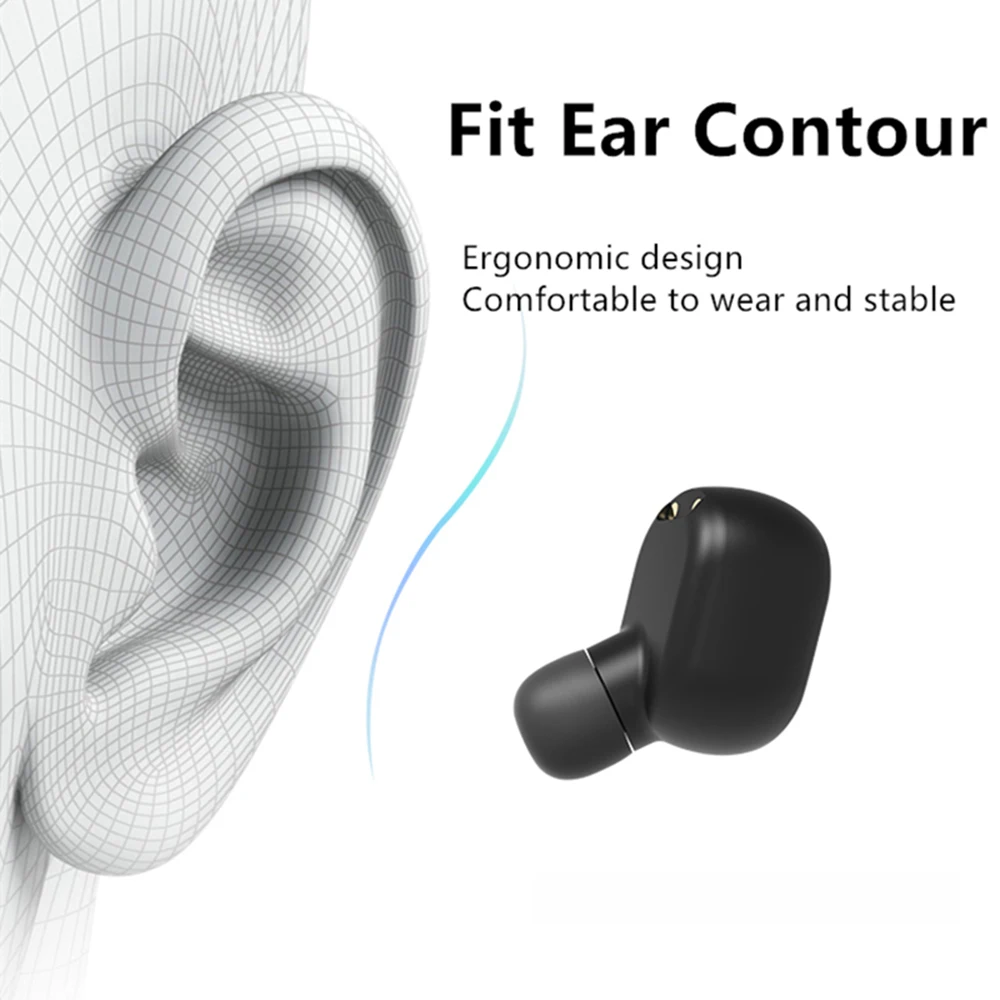 Bluetooth TWS wireless Earphone 5.0 True M1 Wireless Headphones earbuds With charging box Stereo LED Headset auriculares e6s e7s