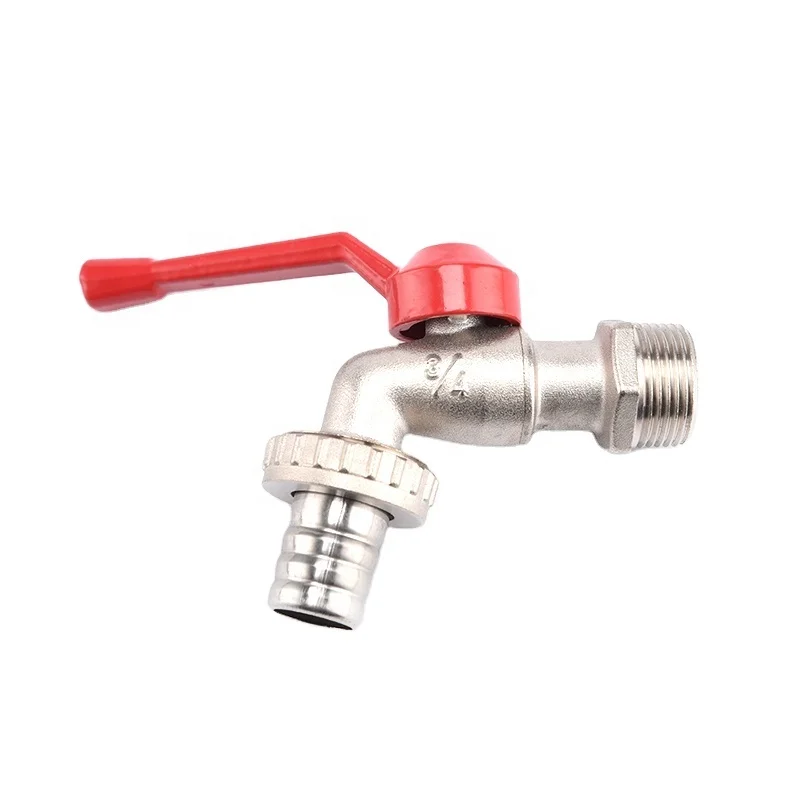 BOTE BT2028 manufacturer cheap price 1/2 nickel plated garden brass ball hose bibcock brass water tap faucet stopcock