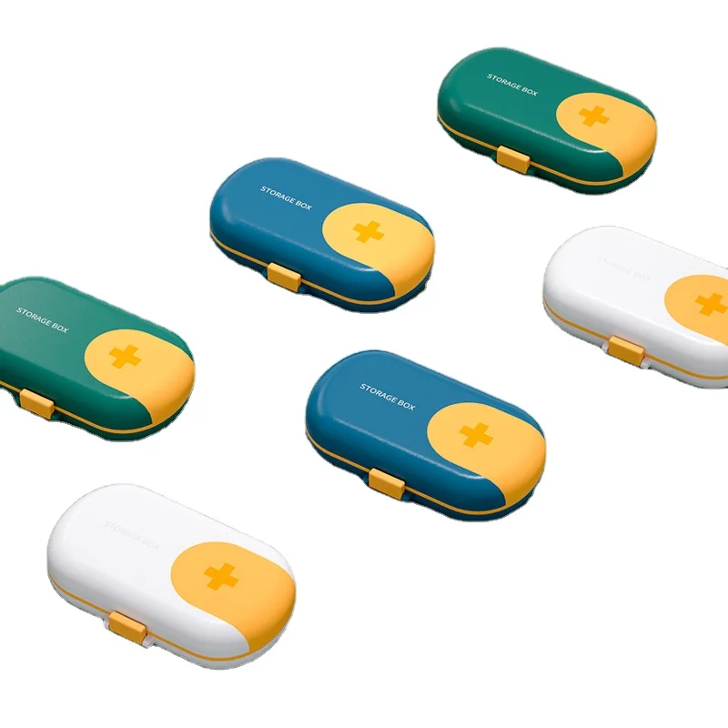 1PCS Fashion Dispenser Medicine Boxes Portable Nordic Style Pill Box Tablet Pillbox Dispensing Medical Kit Organizer