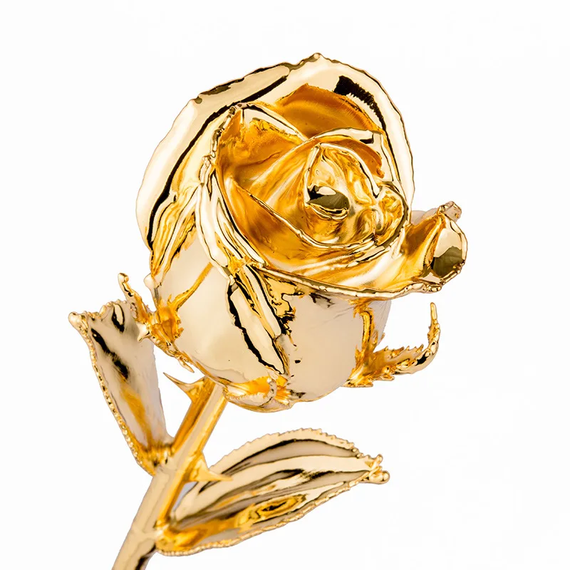 24K Gold Rose Flower Customized Golden Roses