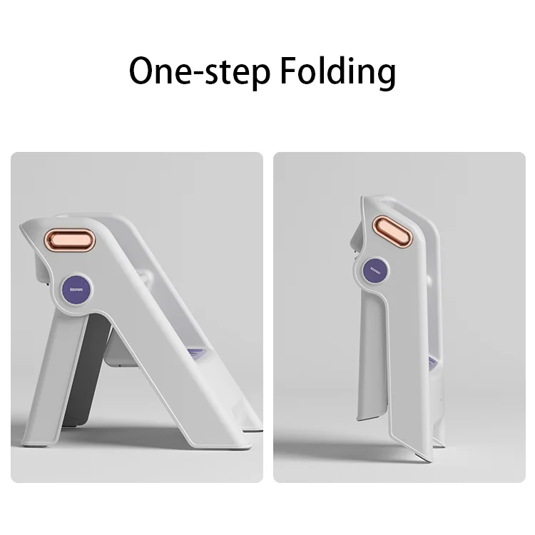 Babamama Children Non-slip White Purple Plastic 2 Step Stackable Step Baby Stepping Stool