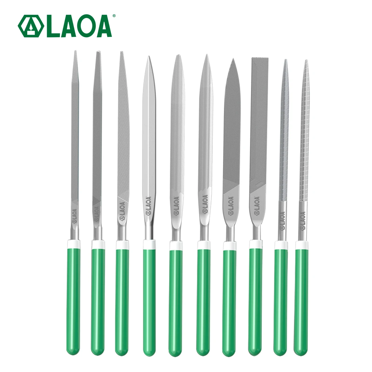 LAOA 10 Piece Assorted Files Metal Polishing Hardware Tools Set Shaping File Files