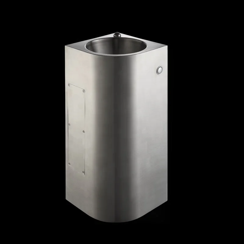 Luxury portable sink vandal proof freestanding stainless steel hand wash basin for police station prison