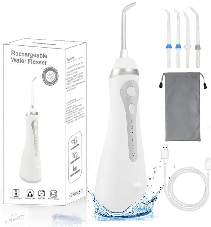 Large Tank Travel Wireless Water Teeth Pick Power Flossing Cleaner Tooth Flusher Machine Oral Flossers Care Air Mouth Flosser