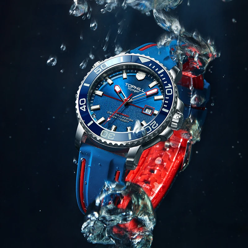 Hot Luxury Custom OEM Logo 30ATM Waterproof For Diver Fashion High End Automatic Mechanical Mens Wristwatch Dive Watches