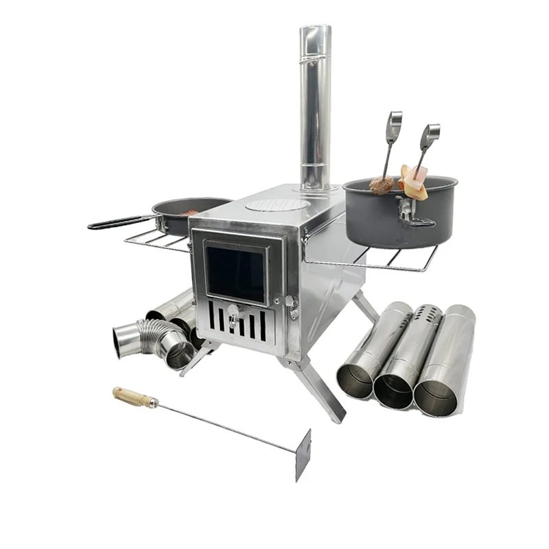 High Portable Foldable Metal BBQ Grill Galvanized with Adjustable Height and Easy Transport Works with Charcoal and Wood