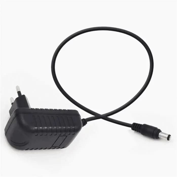 European Standard 20awg 9V 12V 0.5A 1A 2A EU Plug dc 5.5*2.1mm Connector Audio Power Adapter for Led