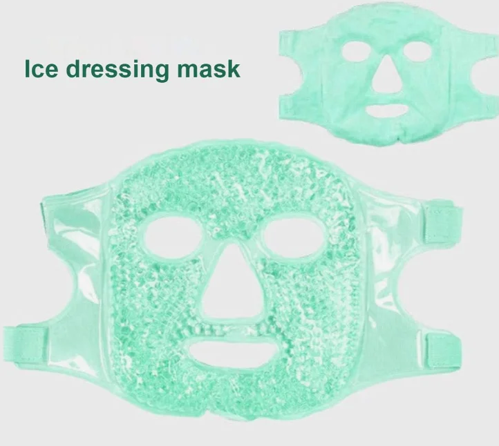 Flexible Cooling Full Facial Clay Face Mask Hot Cold Therapy Supplies for Headache Relief Ice Mask Pack