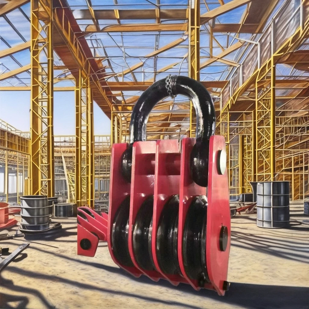 High Quality 10TONS Wire Rope Pulley Block with Bearing for Lifting Heavy Objects