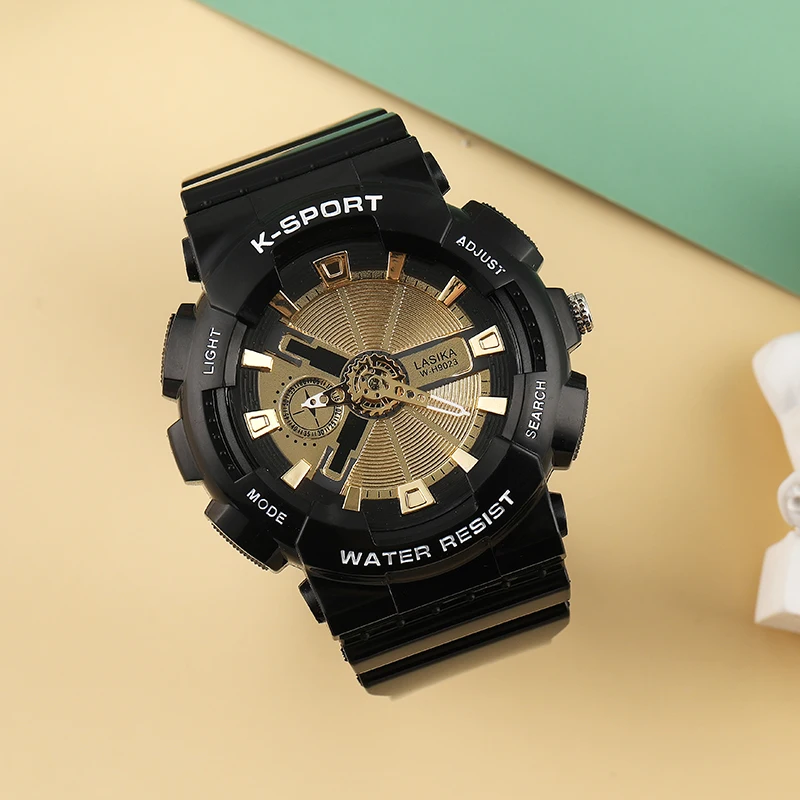 LASIKA Large dial Newest style times square quartz watches japan movt blank dial watch simple for men wristwatch