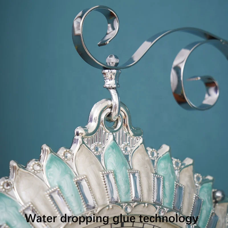 12 inch factory direct sales special home decoration metal wall clock Christmas gift craft fashion creativity two-sided clock