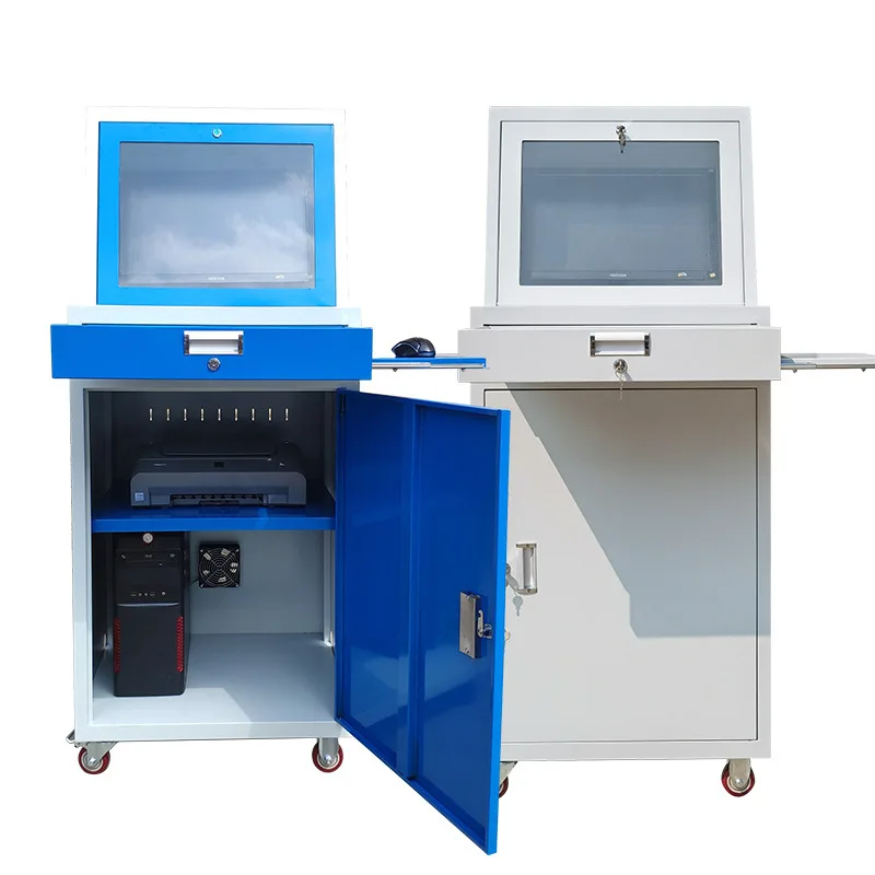 China-made sheet metal processing customized pc industrial computer cabinet monitoring chassis cabinet integrated machine