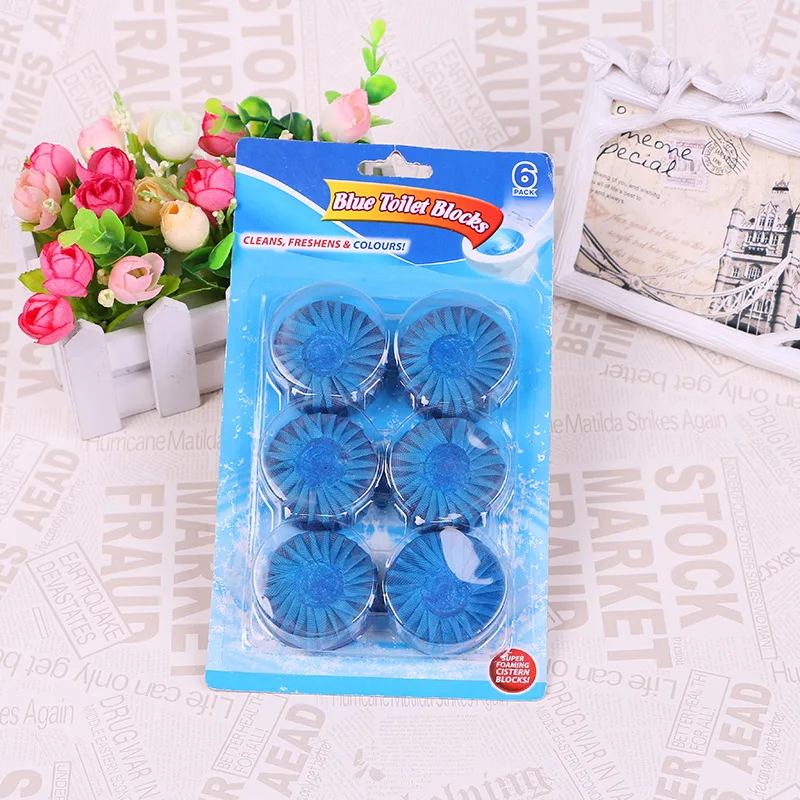 New Toilet Cleaning Agent 6 Pcs Eco Friendly All Automatic Toilet Bowl Cleaner Tablet