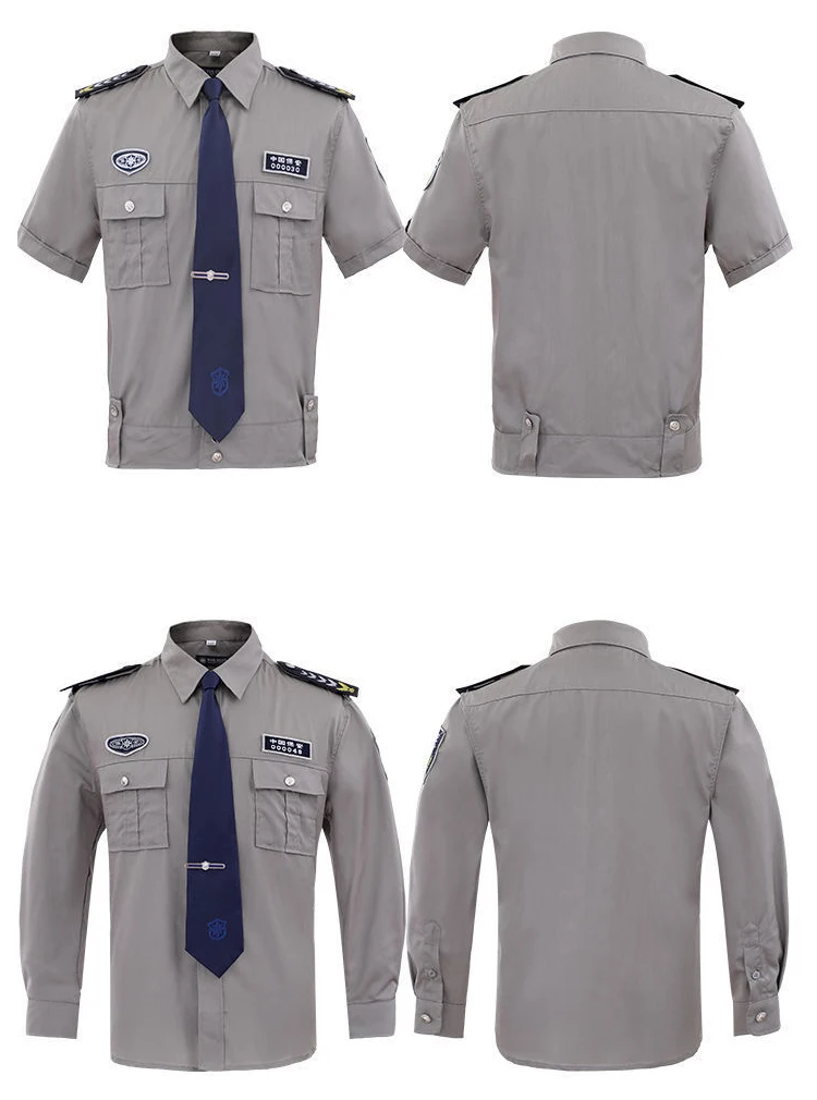 Custom Logo Guard Uniform Sets Quick Dry Fabric Security Guards Uniform Utility Pants Suit Security Guard Work Wear