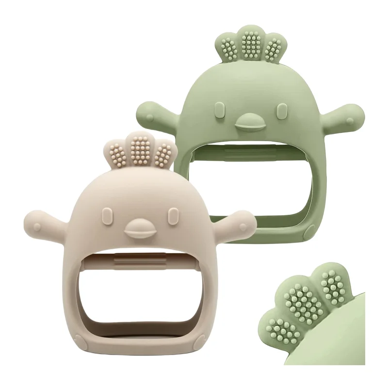 baby rattle animal crochet toys amigurumi teething baby rattles and teethers toy food grade silicone ketchup baby teether