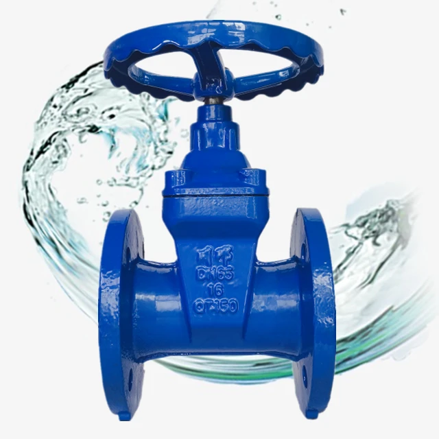 Chuanqiong brand water valve stems of flange ductile iron soft seal gate valve part of high-quality valve body