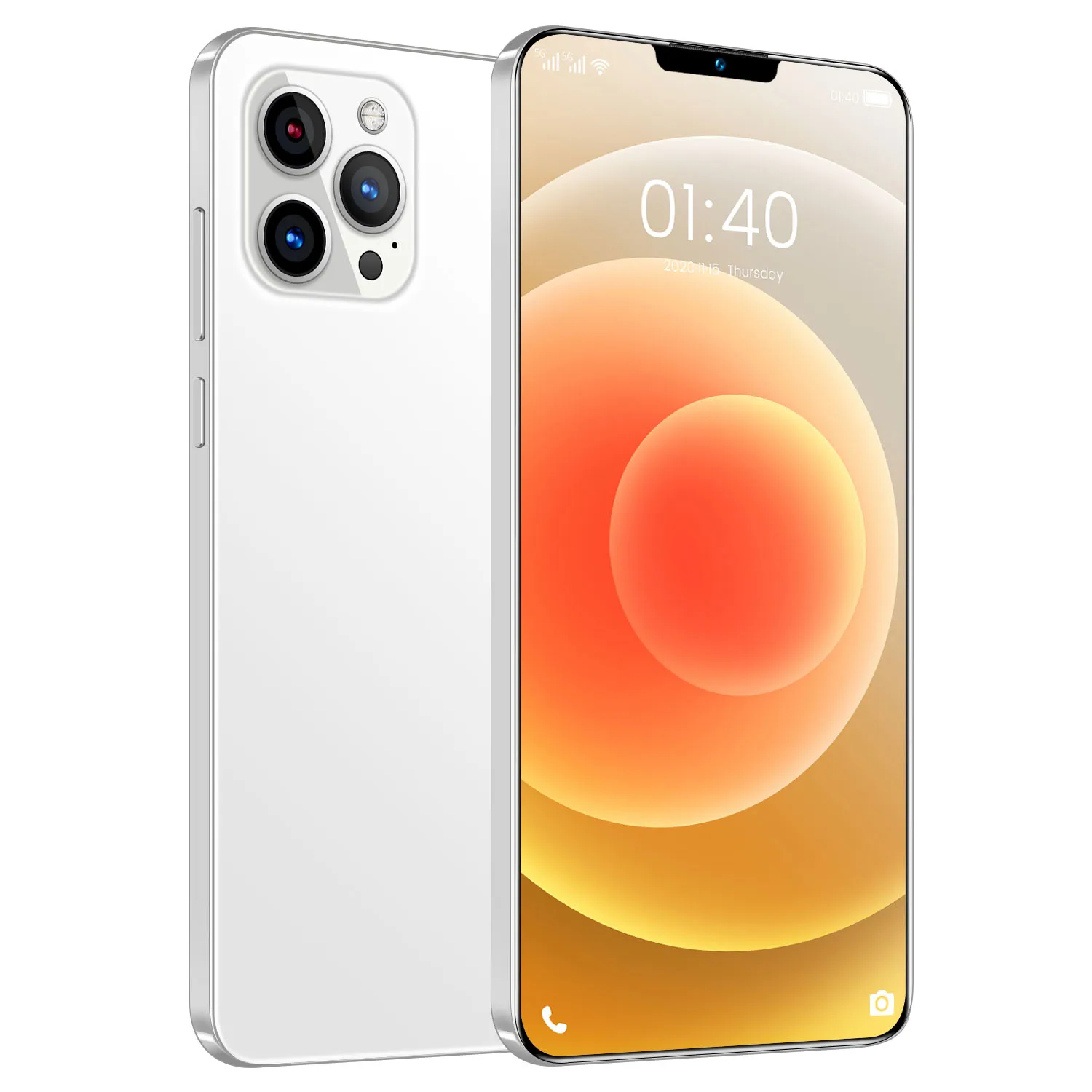  Мобильный телефон Phone12 Pro Max 512 ГБ распознавание лица разблокировка по отпечатку пальца сотовый с поддержкой двух карт смартфон двойным режимом