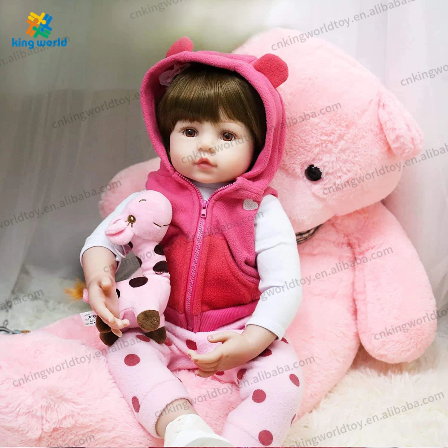 Soft Alive Realistic Newborn Full Body Princess Baby Dolls 18 inch Silicone Vinyl Real Toddler Girl Lifelike Reborn juguete