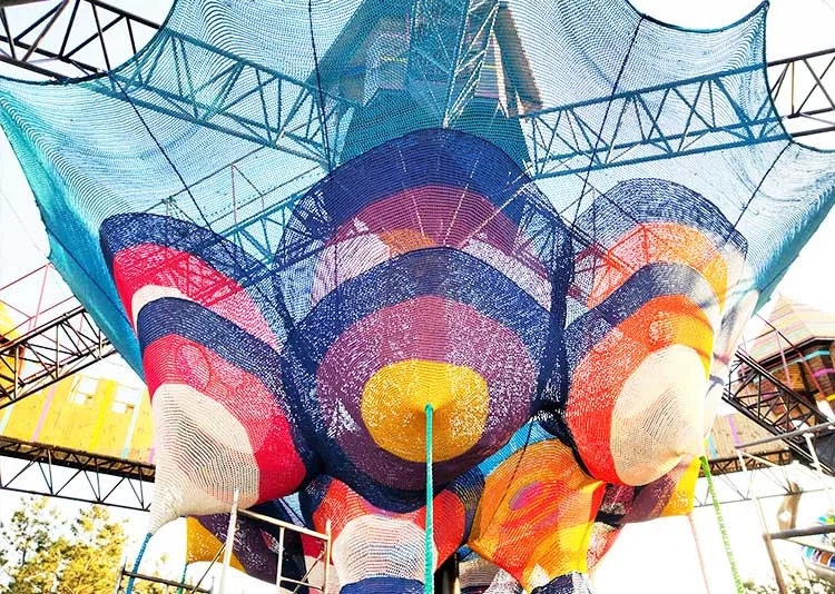New design Nylon made children playground web playground Net for Kids outdoor play ground equipment amusement