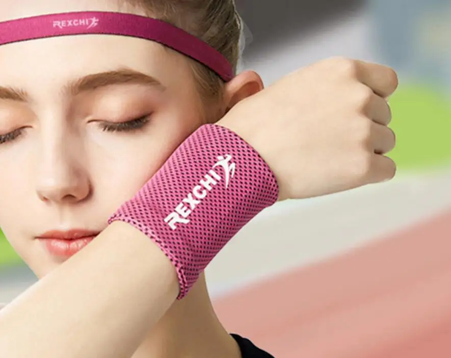 Модные охлаждающие спортивные повязки унисекс из полиэстера, повязка на запястье для баскетбола, тенниса, фитнеса