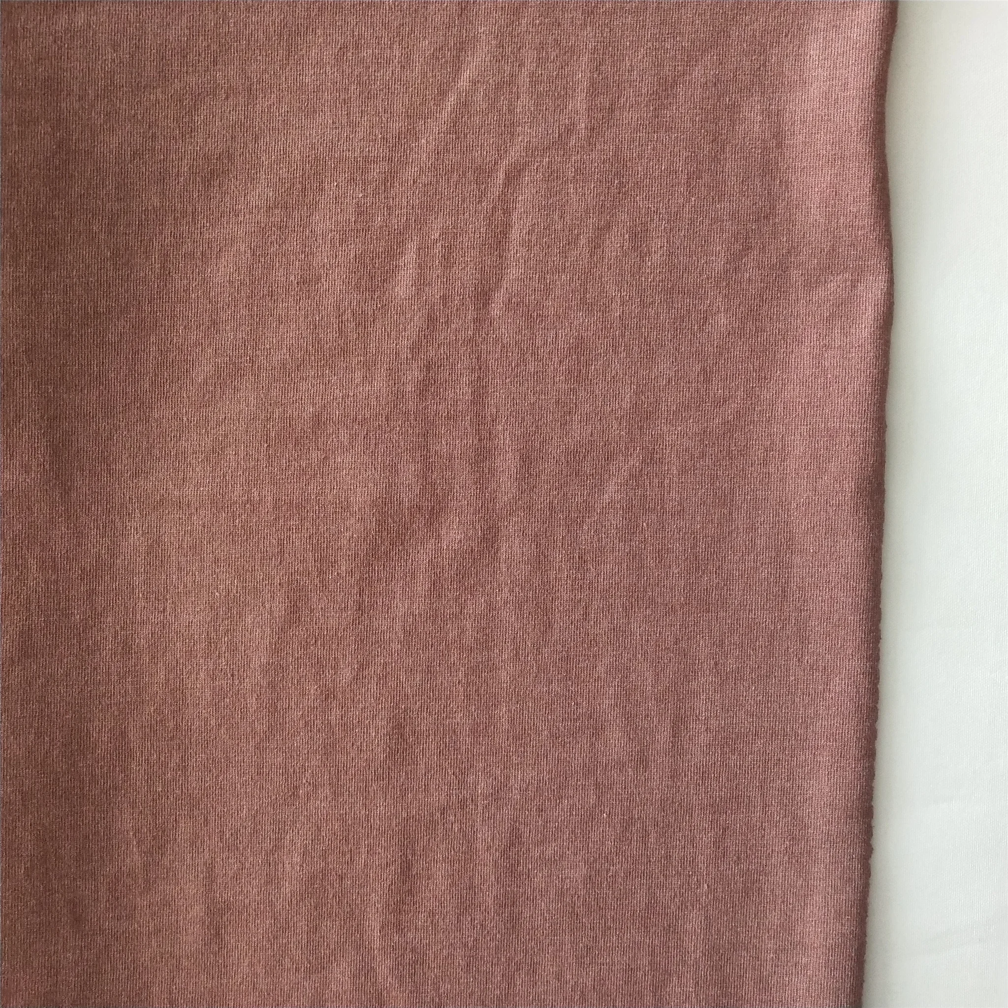 HOT SELL  KNIT GARMENT FABRIC 60/40 cvc jersey popular fabric in china vortex quality dying cotton effect