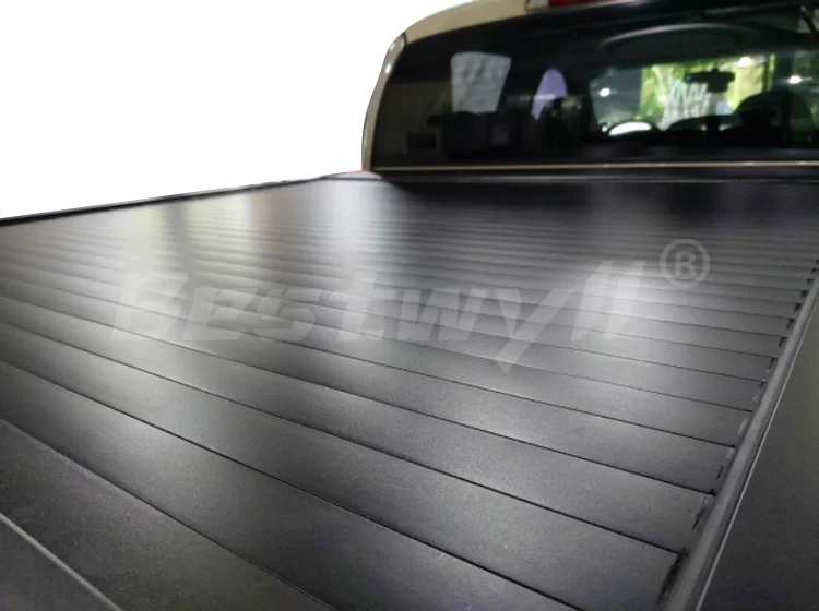 BESTWYLL Accessories Weathertight Sealing Black Pickup Truck Bed Key Lock Manual Roller Tonneau Cover For Dodge Ram Dakota K57