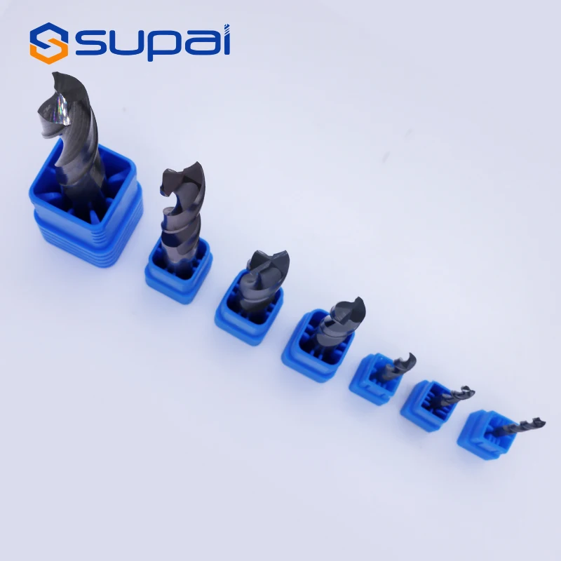 SUPAL Solid Carbide Tungsten Steel Industrial Sharpener Drill Bits End Mills For Milling Cutter For Metal Wood TiSiN Endmill