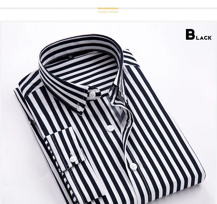 Custom Plaid Man Shirts Long Sleeve Casual 100% Cotton Mens Blouse Business Formal Office Plaid Shirts For Men