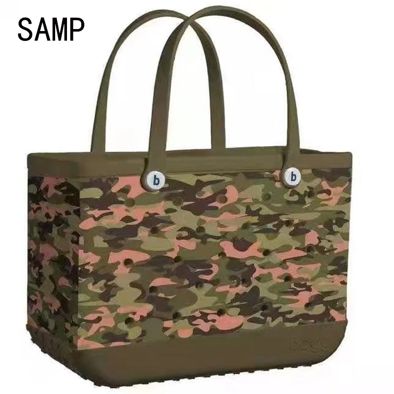 2024 New Fashion Silicon Rubber Waterproof Bag Summer Handbag Women Eva Foam Beach Tote Bag
