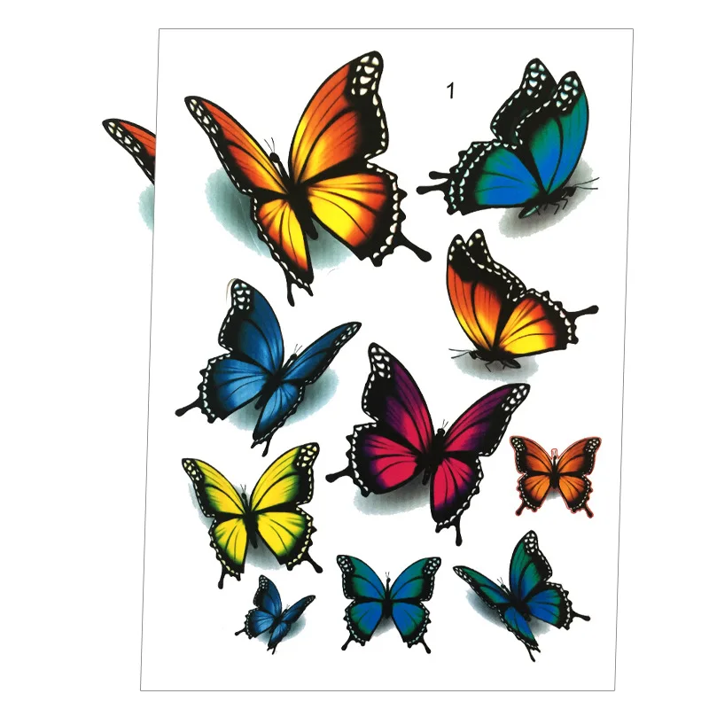 3d Simulation Butterfly Leaf Car Stickers To Block Scratches Electric Car Stickers No White Edges And No Glue