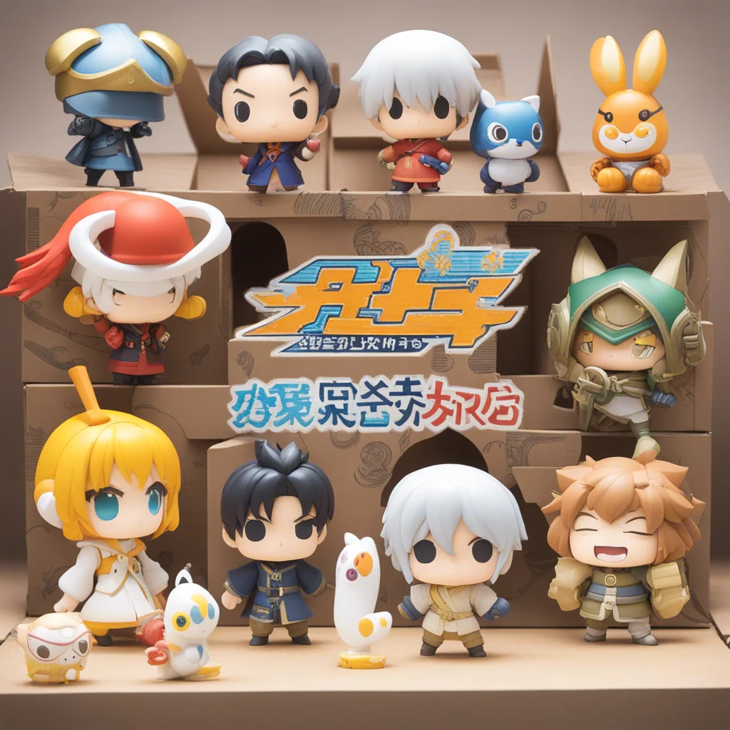 Soli Creative  Anime Figure Blind Box Claw Machine Kawaii Cartoon Dolls Surprise Mystery Box Toys for Kid Gifts