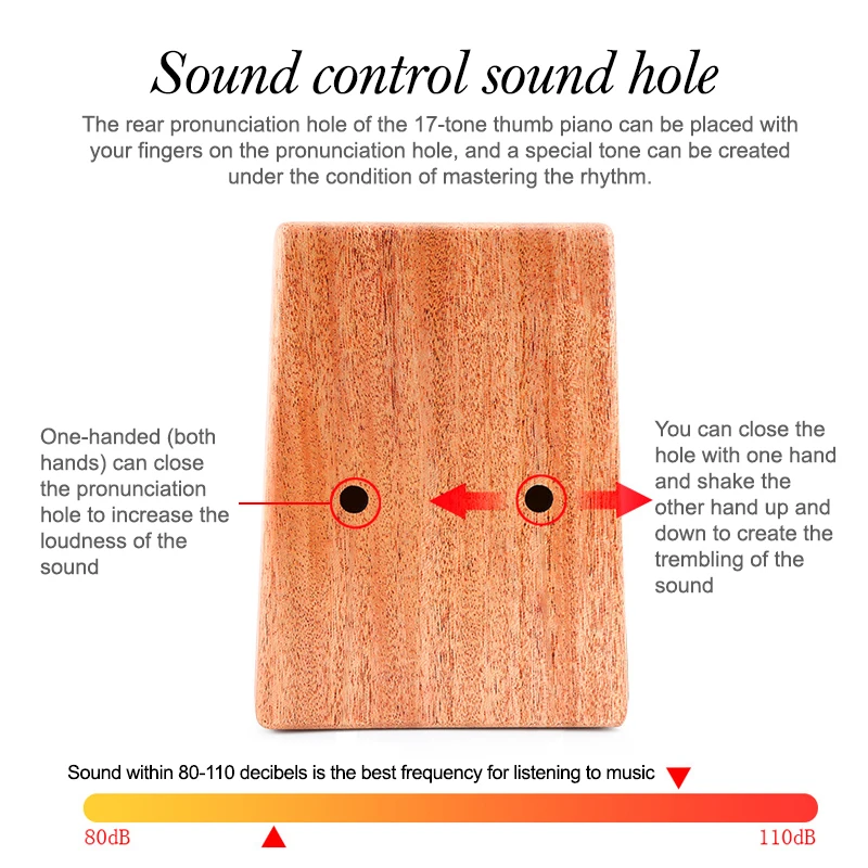 Musical instrument kits kalimba 17 keys thumb piano diy kalimba all Mahogany/Acacia solid wood Support customization