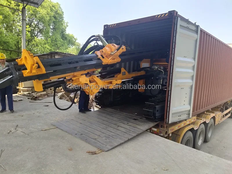 Hot selling in Russia gold mining machine KT5 down the hole drill rig for magnetic basalt