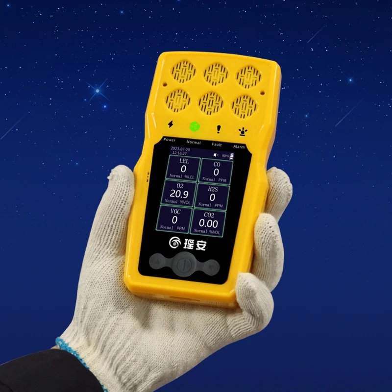 Yaoan BTQ-YA-C100FT Gas Detector Portable Co O2 H2S LEL Multi 2~5 Gas Analyzer with CE FCC ROSH Certificate
